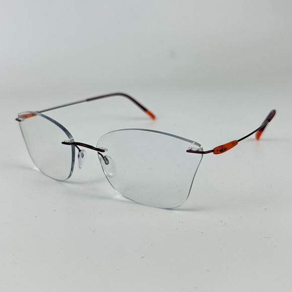 Silhouette Accessories - Silhouette 5500 Eyeglasses Frames‎ 4040 Purple Orange 55-17-135